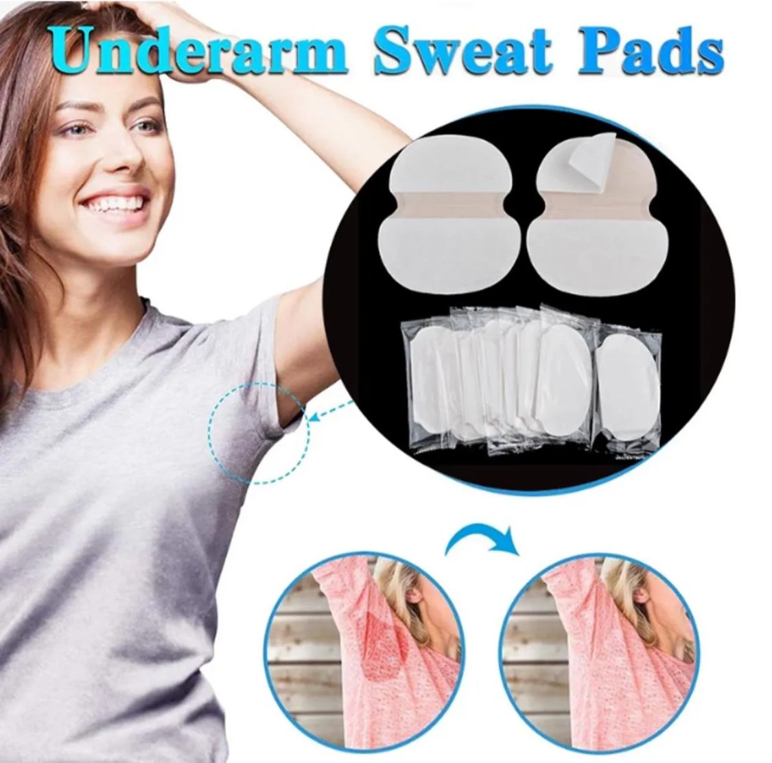 10pcs 5 Pair Underarm Pads Dress Clothing Armpit Care Sweat Scent Perspiration Shield Absorbing Deodorant Antiperspirant